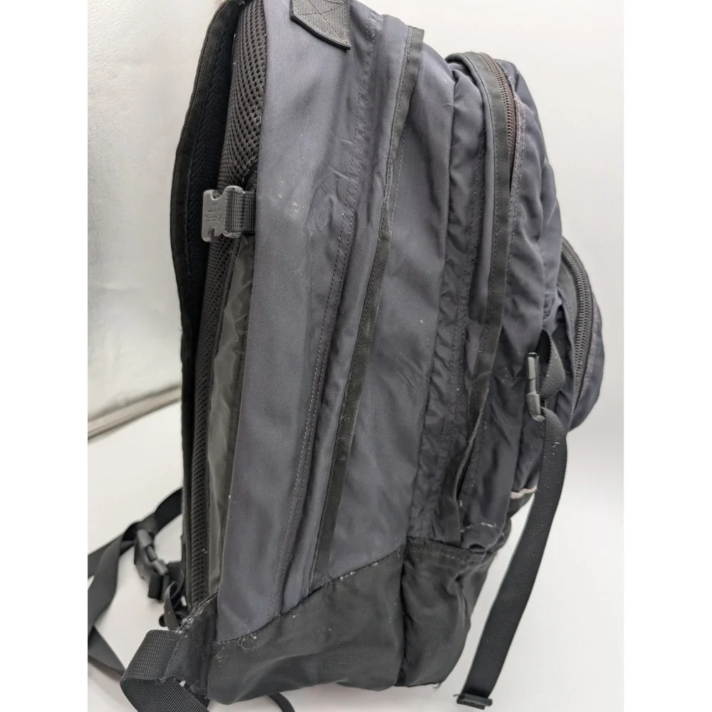 Patagonia Black Charcoal Grey Multi Compartment Hiking Travel Backpack Bag